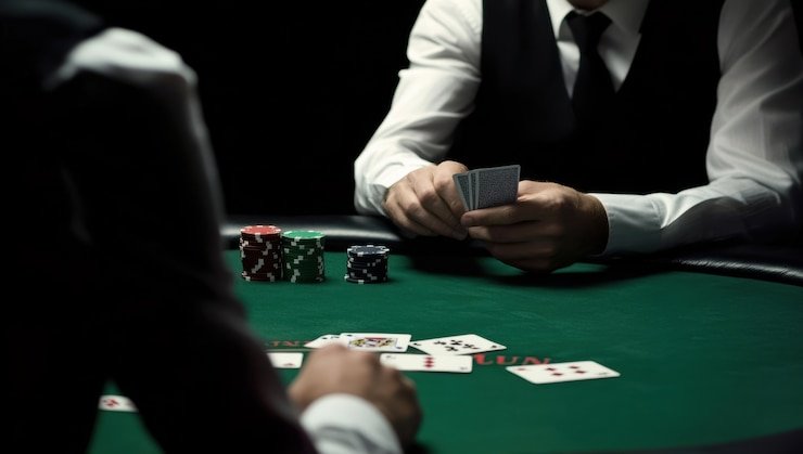Baccarat shoe setup at one of our pecut333 Most Played tables Baccarat table layout with card shoe and betting positions